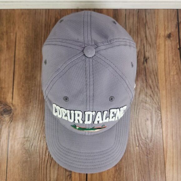 Coeur d'Alene Golf Course Under Armour Strapback Hat Cap Gray 3D Floating Green - Picture 7 of 10